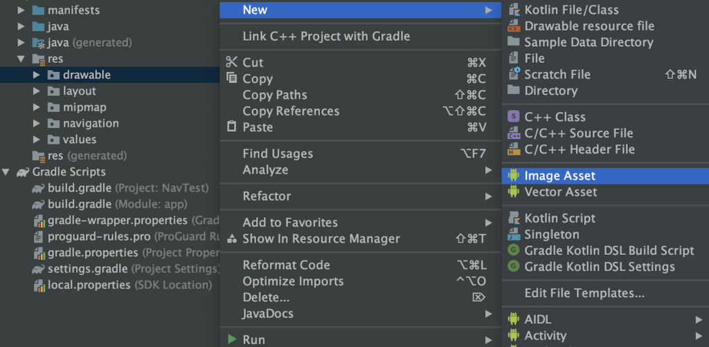 How to create a simple app icon using text in Android Studio -  